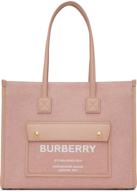 burberry pink tote bag|burberry slides pink.